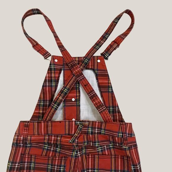 Tripp NYC Red Plaid Overalls 25/1 XS | Y2K Vintage Daang Goodman Era, Very Rare - Picture 10 of 11